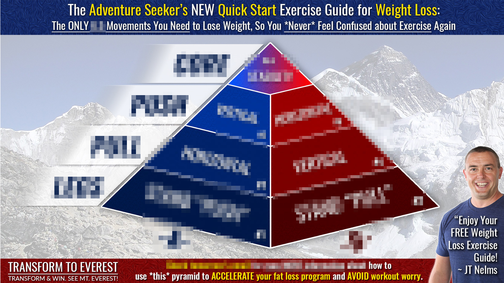 Blurred Exercise Pyramid